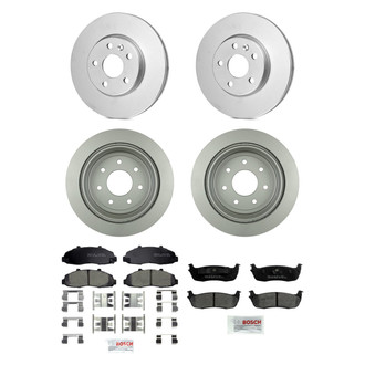Bosch® - QuietCast™ Premium Front and Rear Brake Kit with Ceramic Pads