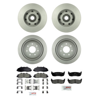 Bosch® - QuietCast™ Premium Front and Rear Brake Kit with Ceramic Pads