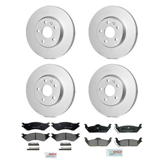 Bosch® - QuietCast™ Premium Front and Rear Brake Kit with Ceramic Pads