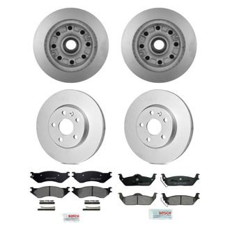 Bosch® - QuietCast™ Premium Front and Rear Brake Kit with Ceramic Pads