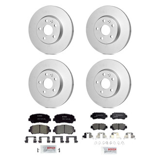 Bosch® - QuietCast™ Premium Front and Rear Brake Kit with Ceramic Pads