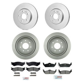 Bosch® - QuietCast™ Premium Front and Rear Brake Kit with Ceramic Pads