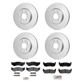 Bosch® - QuietCast™ Premium Front and Rear Brake Kit with Ceramic Pads