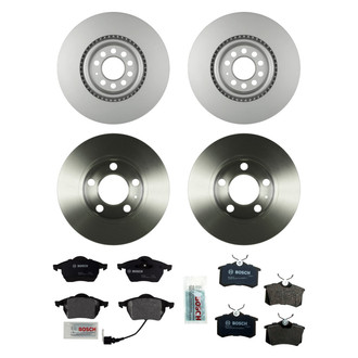 Bosch® - QuietCast™ Premium Front and Rear Brake Kit with Organic Pads