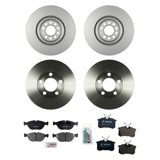 Bosch® - QuietCast™ Premium Front and Rear Brake Kit with Organic Pads