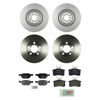 Bosch® - QuietCast™ Premium Front and Rear Brake Kit with Organic Pads