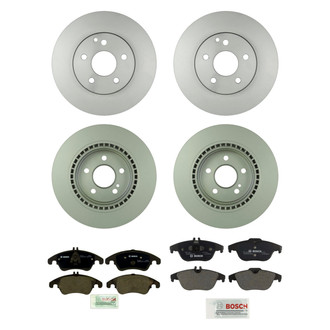 Bosch® - QuietCast™ Premium Front and Rear Brake Kit with Organic Pads