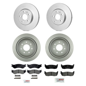 Bosch® - QuietCast™ Premium Front and Rear Brake Kit with Ceramic Pads