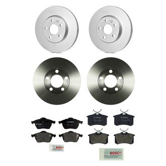 Bosch® - QuietCast™ Premium Front and Rear Brake Kit with Organic Pads