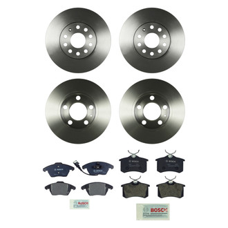 Bosch® - QuietCast™ Premium Front and Rear Brake Kit with Organic Pads