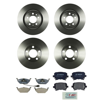 Bosch® - QuietCast™ Premium Front and Rear Brake Kit with Organic Pads