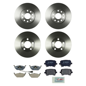 Bosch® - QuietCast™ Premium Front and Rear Brake Kit with Organic Pads