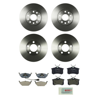 Bosch® - QuietCast™ Premium Front and Rear Brake Kit with Organic Pads
