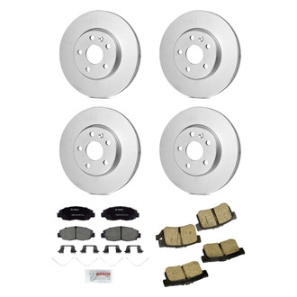 Bosch® - QuietCast™ Premium Front and Rear Brake Kit with Ceramic Pads