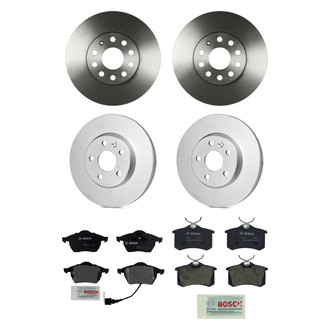 Bosch® - QuietCast™ Premium Front and Rear Brake Kit with Organic Pads