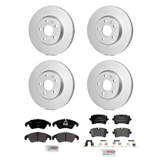 Bosch® - QuietCast™ Premium Front and Rear Brake Kit with Organic Pads