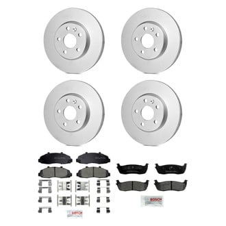 Bosch® - QuietCast™ Premium Front and Rear Brake Kit with Ceramic Pads