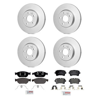 Bosch® - QuietCast™ Premium Front and Rear Brake Kit with Organic Pads