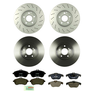 Bosch® - QuietCast™ Premium Front and Rear Brake Kit with Ceramic Pads