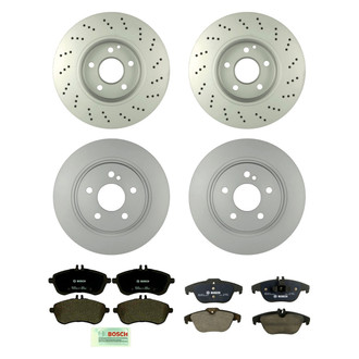 Bosch® - QuietCast™ Premium Front and Rear Brake Kit with Ceramic Pads