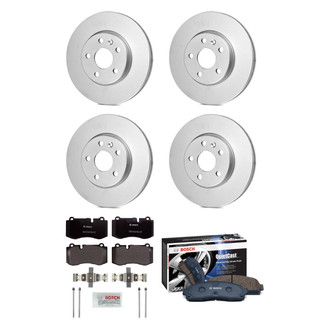 Bosch® - QuietCast™ Premium Front and Rear Brake Kit with Organic Pads