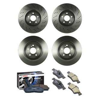 Bosch® - QuietCast™ Premium Front and Rear Brake Kit with Ceramic Pads