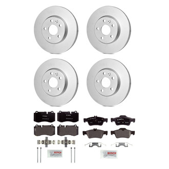 Bosch® - QuietCast™ Premium Front and Rear Brake Kit with Organic Pads
