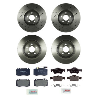 Bosch® - QuietCast™ Premium Front and Rear Brake Kit with Organic Pads