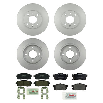 Bosch® - QuietCast™ Premium 1-Piece Brake Kit with Organic Brake Pads