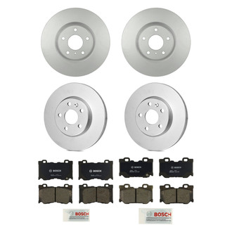 Bosch® - QuietCast™ Premium Front and Rear Brake Kit with Organic Pads