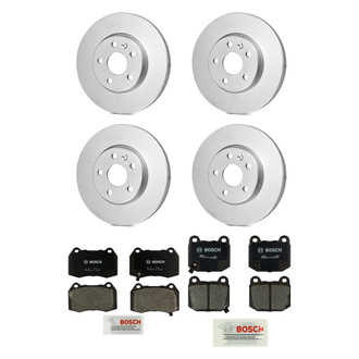 Bosch® - QuietCast™ Premium Front and Rear Brake Kit with Organic Pads