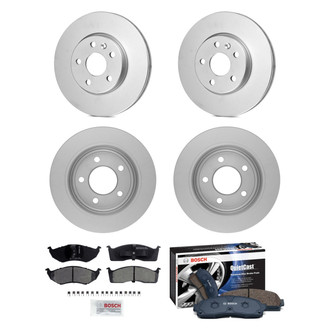 Bosch® - QuietCast™ Premium 1-Piece Brake Kit with Ceramic Brake Pads