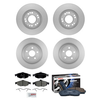 Bosch® - QuietCast™ Premium 1-Piece Brake Kit with Ceramic Brake Pads