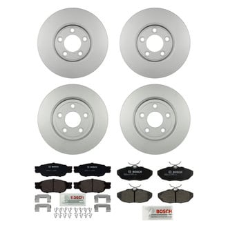 Bosch® - QuietCast™ Premium 1-Piece Brake Kit with Ceramic Brake Pads