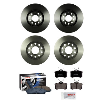 Bosch® - QuietCast™ Premium Front and Rear Brake Kit with Ceramic Pads