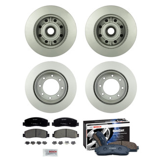 Bosch® - QuietCast™ Premium Front and Rear Brake Kit with Ceramic Pads