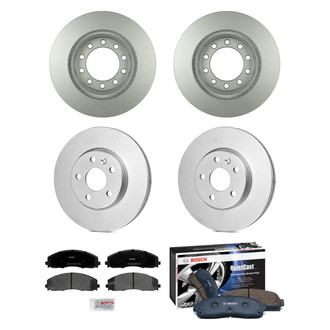 Bosch® - QuietCast™ Premium Front and Rear Brake Kit with Organic Pads