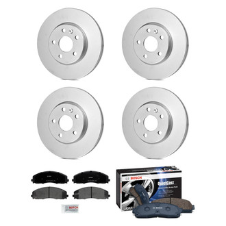 Bosch® - QuietCast™ Premium Front and Rear Brake Kit with Organic Pads