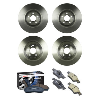 Bosch® - QuietCast™ Premium Front and Rear Brake Kit with Ceramic Pads