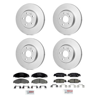 Bosch® - QuietCast™ Premium Front and Rear Brake Kit with Ceramic Pads