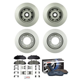 Bosch® - QuietCast™ Premium Front and Rear Brake Kit with Ceramic Pads