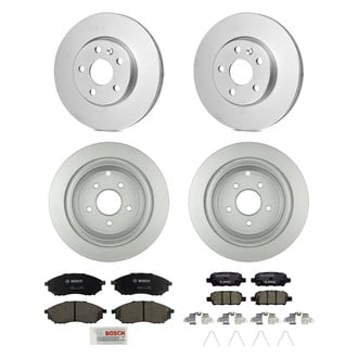 Bosch® - QuietCast™ Premium Front and Rear Brake Kit with Ceramic Pads