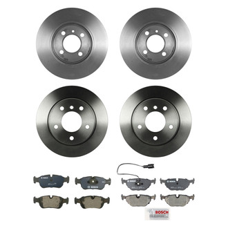 Bosch® - QuietCast™ Premium Front and Rear Brake Kit with Organic Pads