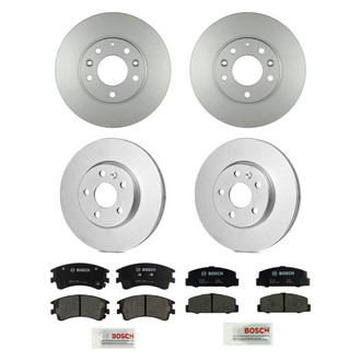 Bosch® - QuietCast™ Premium 1-Piece Brake Kit with Organic Brake Pads