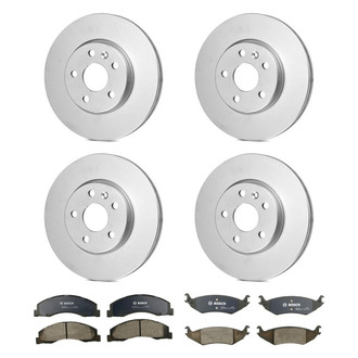 Bosch® - QuietCast™ Premium Front and Rear Brake Kit with Organic Pads