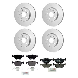 Bosch® - QuietCast™ Premium Front and Rear Brake Kit with Organic Pads