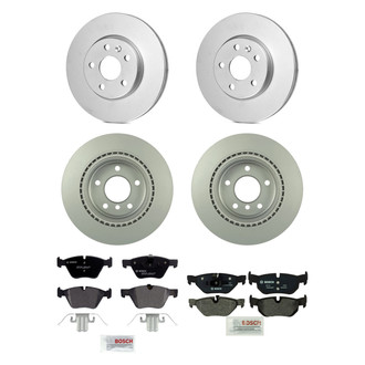 Bosch® - QuietCast™ Premium Front and Rear Brake Kit with Organic Pads