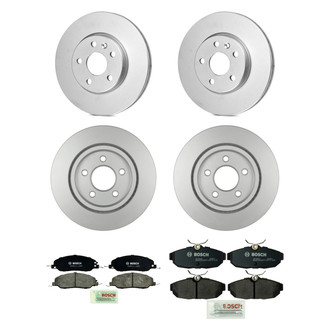 Bosch® - QuietCast™ Premium Front and Rear Brake Kit with Ceramic Pads
