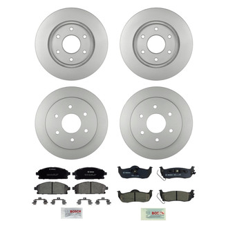 Bosch® - QuietCast™ Premium Front and Rear Brake Kit with Ceramic Pads