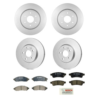 Bosch® - QuietCast™ Premium Front and Rear Brake Kit with Ceramic Pads